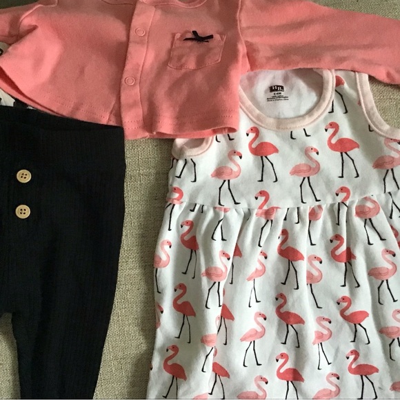 3-6 Month Dress/sweater and Pants Outfit - Picture 2 of 3